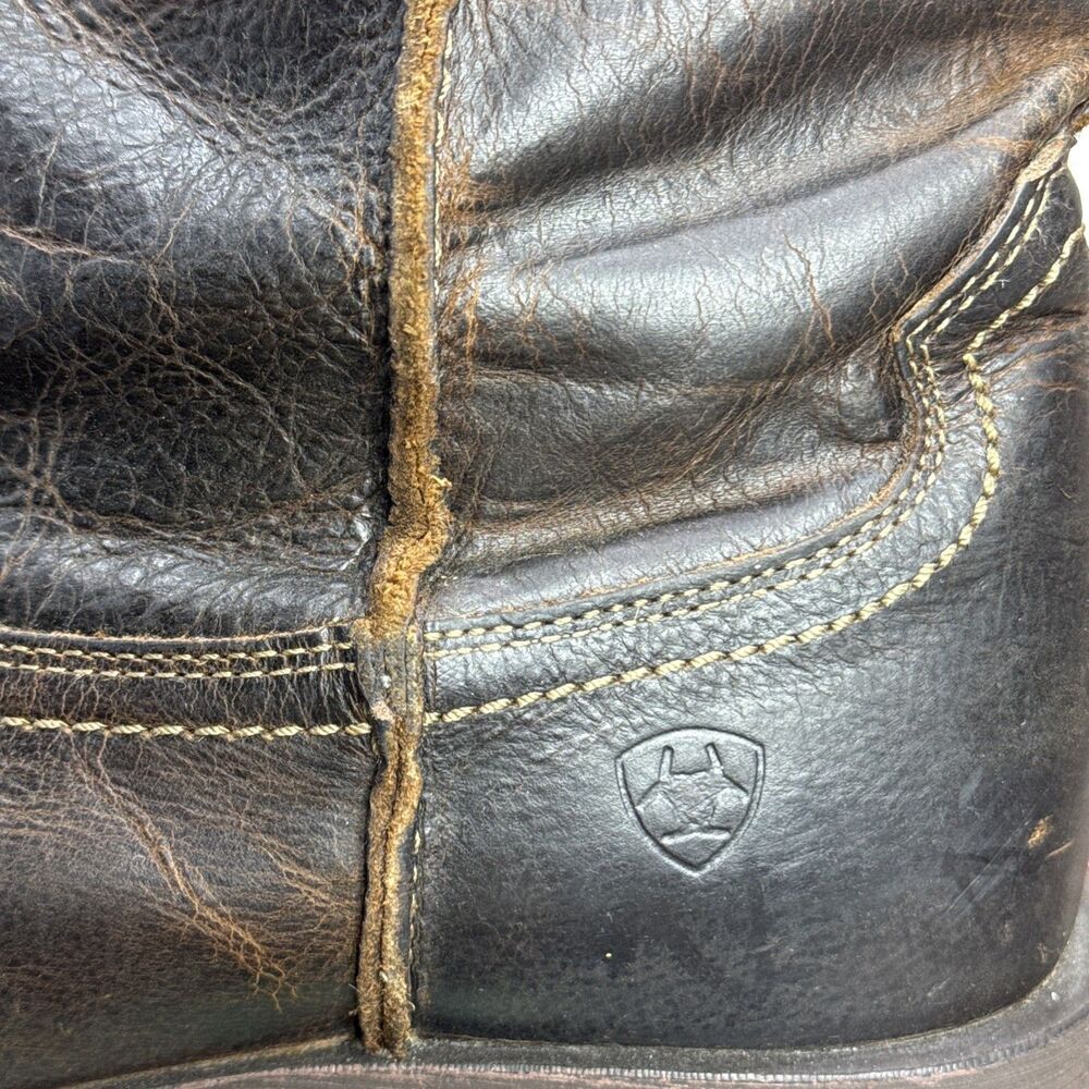 (P5) Ariat Rambler Leather Square Toe Western Cowboy Boots 10015307 MEN 13D - Picture 7 of 16